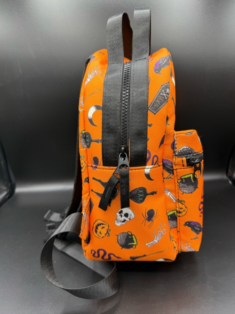 Spirit Halloween Orange Mini Backpack - Picture 3 of 6